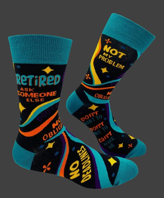 Retired Ask Someone Else, Men's Socks