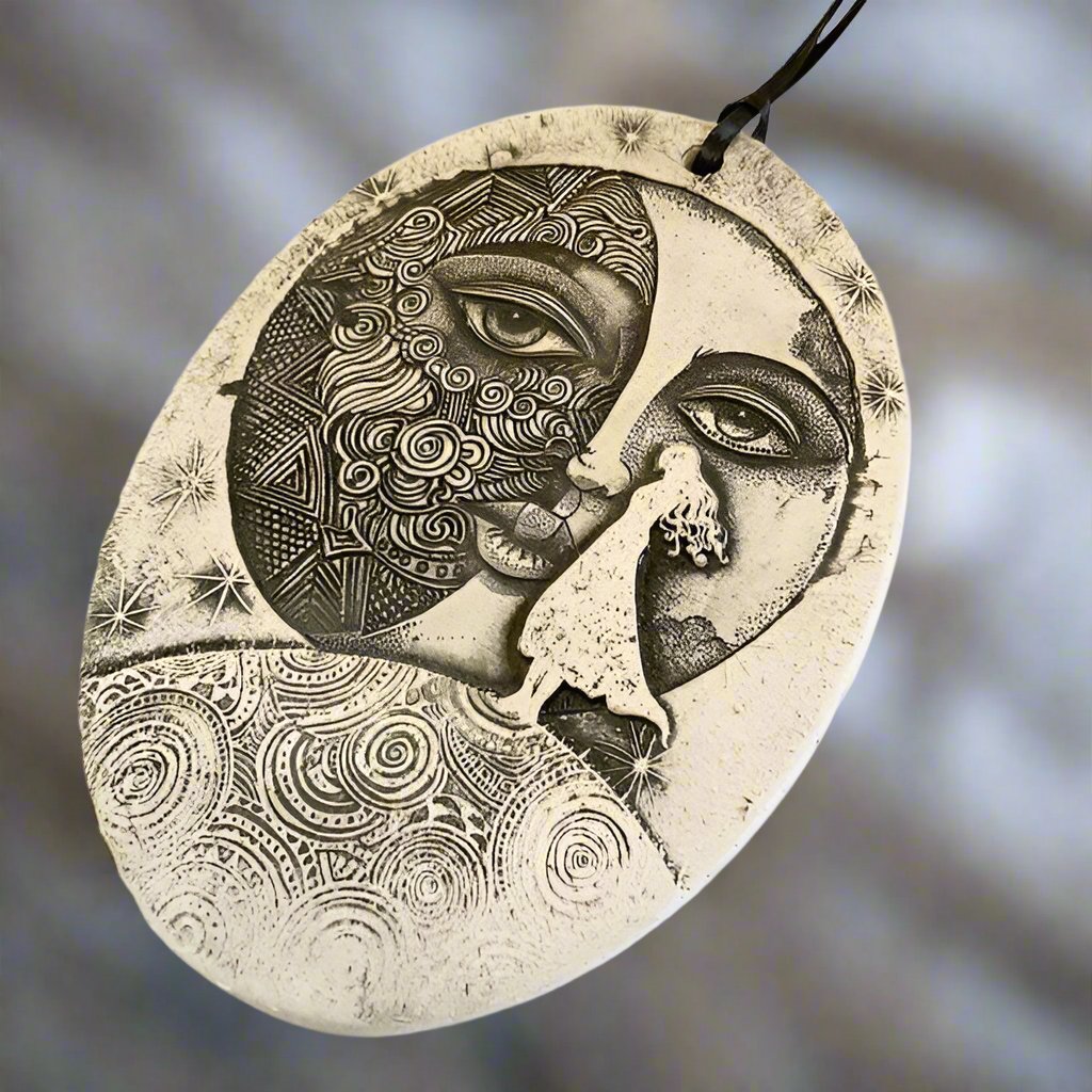 Pottery Wall Plaque-Moonrise