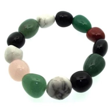 Mixed Stone Nugget Bracelet