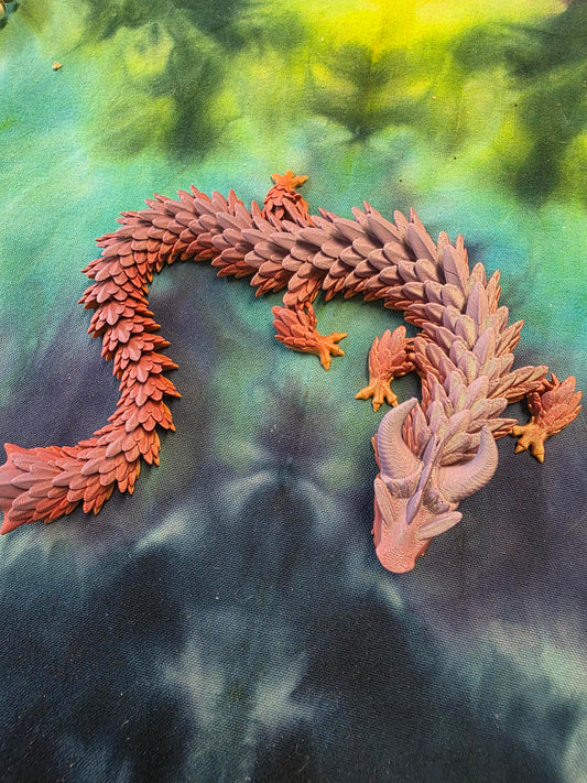 Reddish Purple 3d Dragon