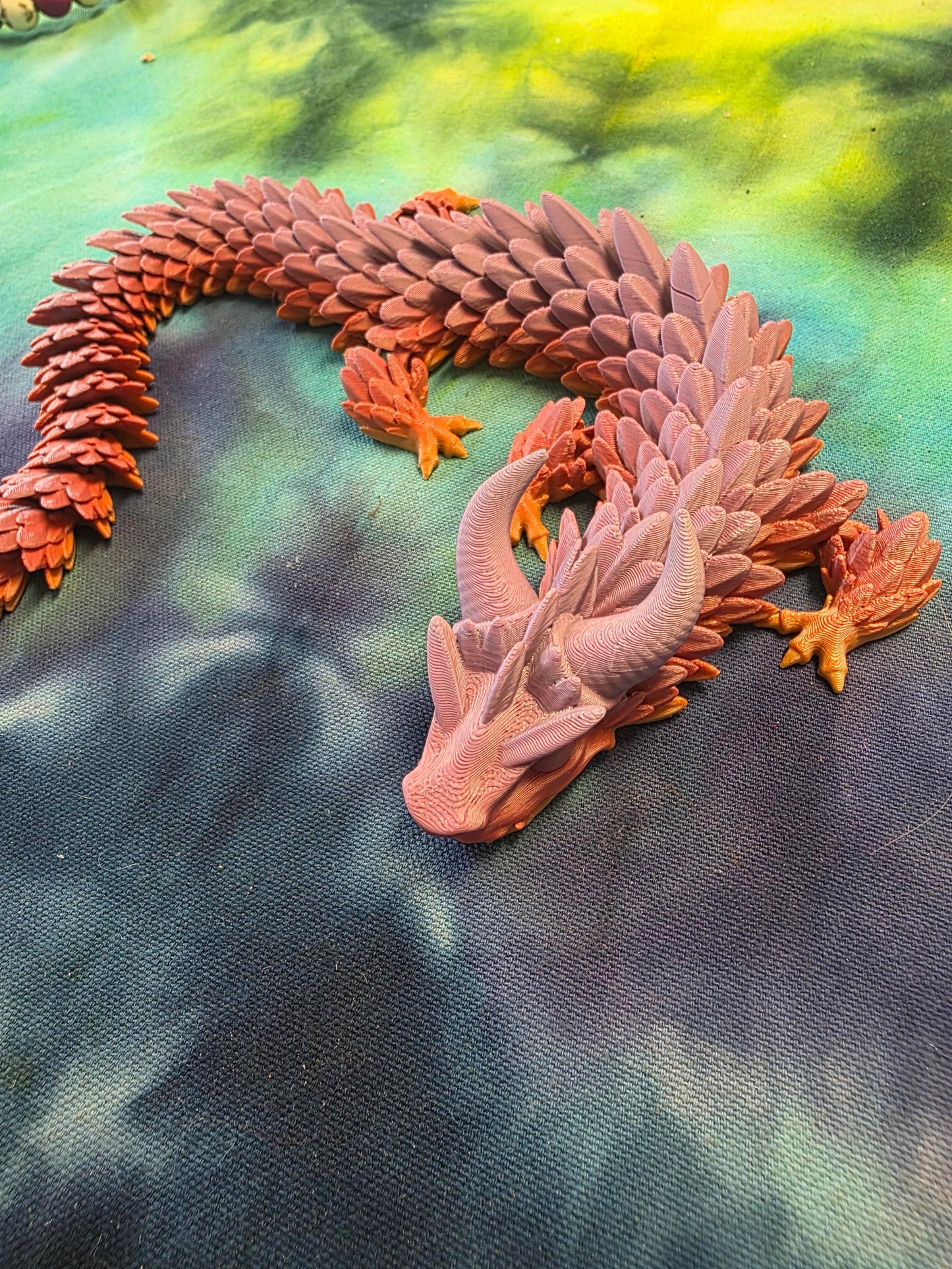Reddish Purple 3d Dragon