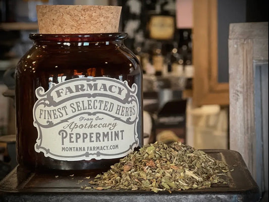 Peppermint Apothecary Jar