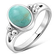 Turquoise Ethnic Silver Ring