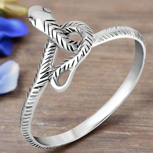 Snake, Sterling Silver Ring