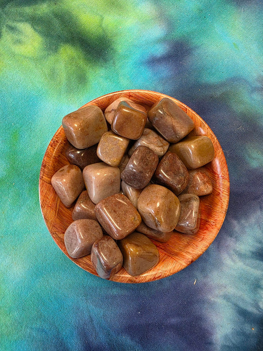 Red Aventurine Stone Cube Tumble
