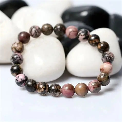 Rhodonite Stone Bracelet 8mm