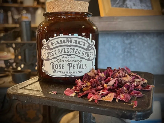 Rose Petals Apothecary Jar