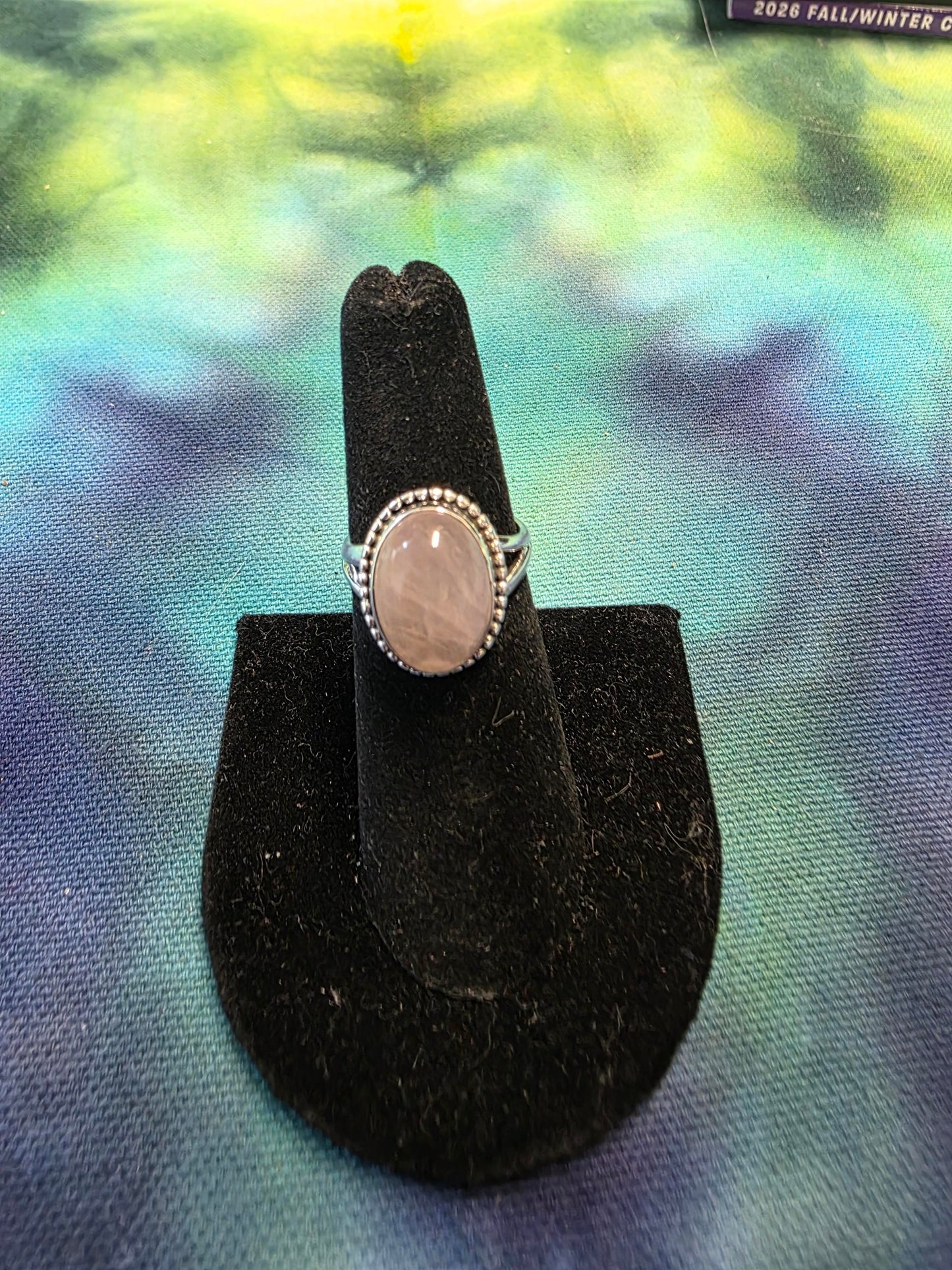 Rose Quartz Sterling Silver Ring
