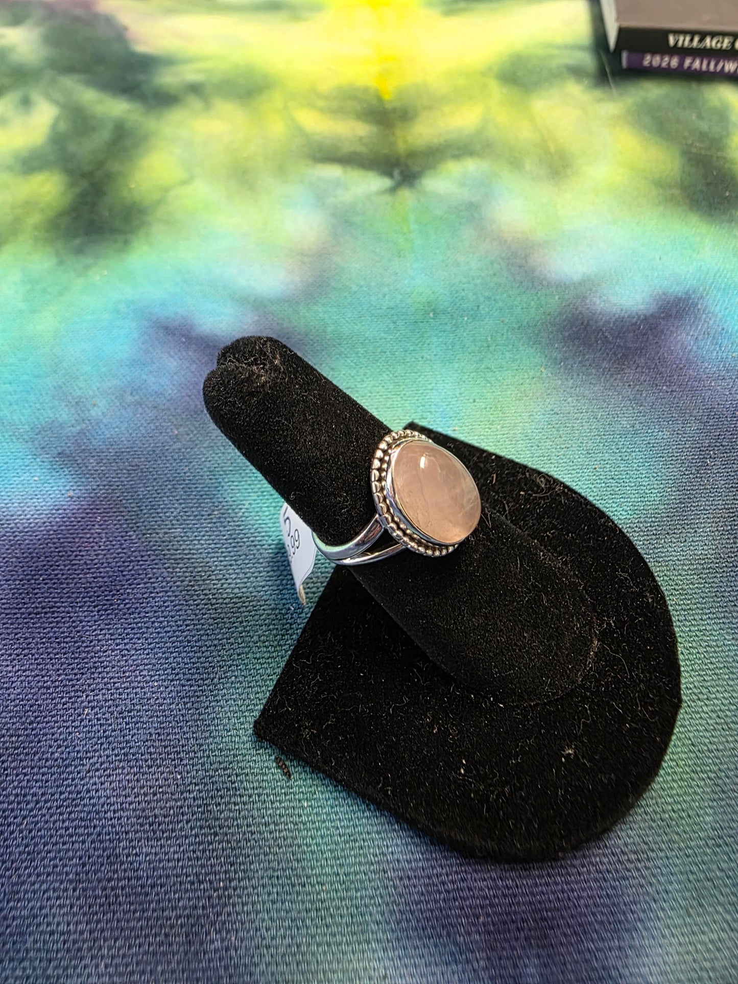 Rose Quartz Sterling Silver Ring