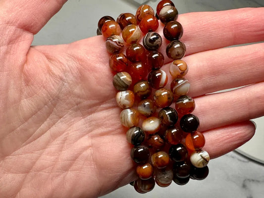 Sardonyx Stone Bracelet 8mm