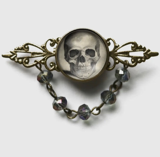 Skull Filigree Brooch