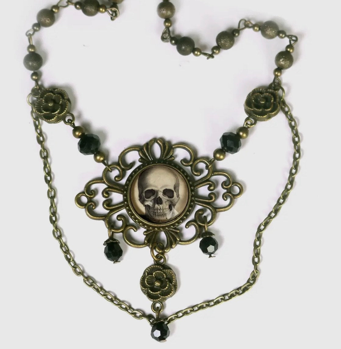 Ornate Skull Necklace