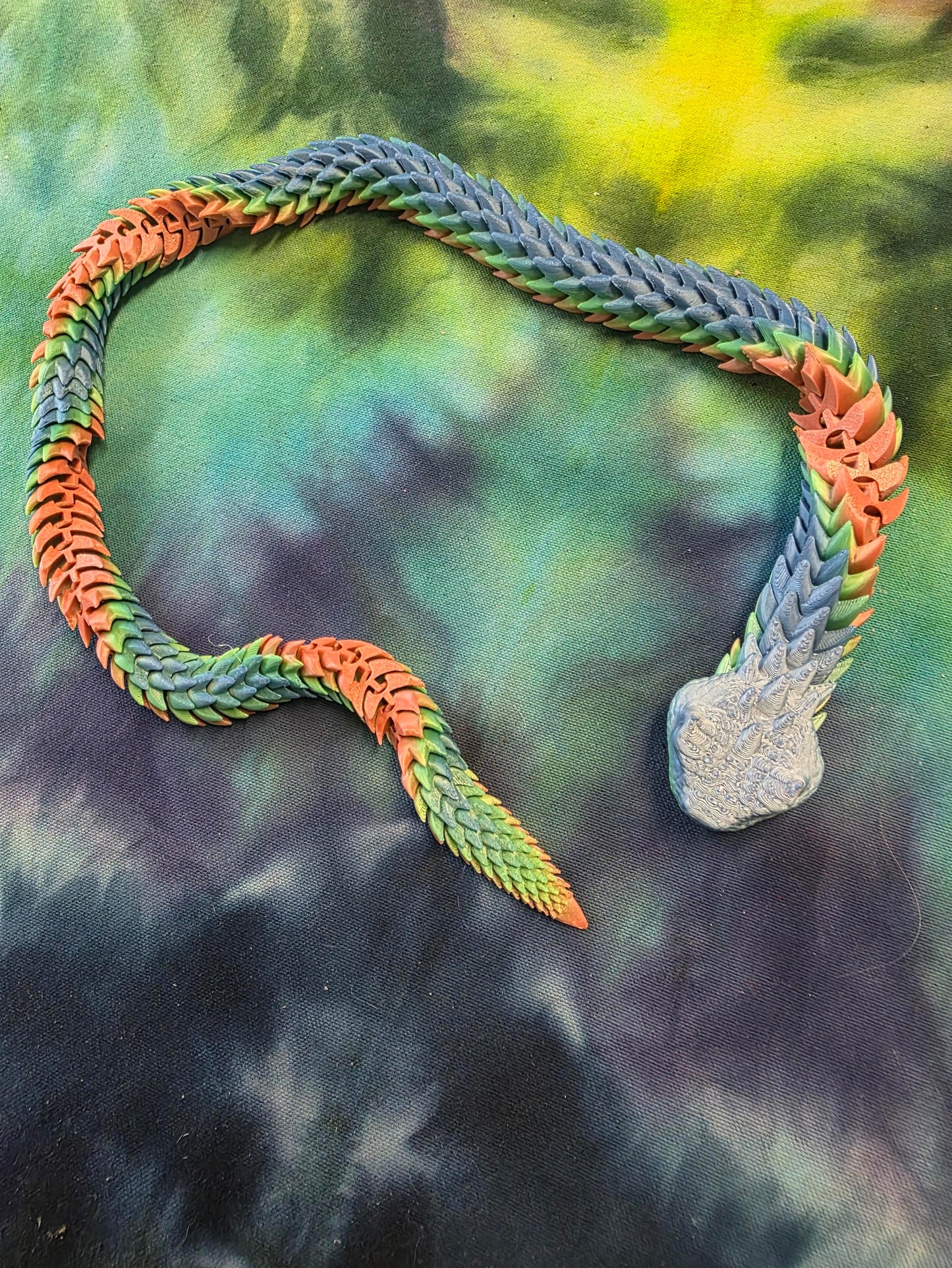 Tie Dye Extra Large 3d Snake