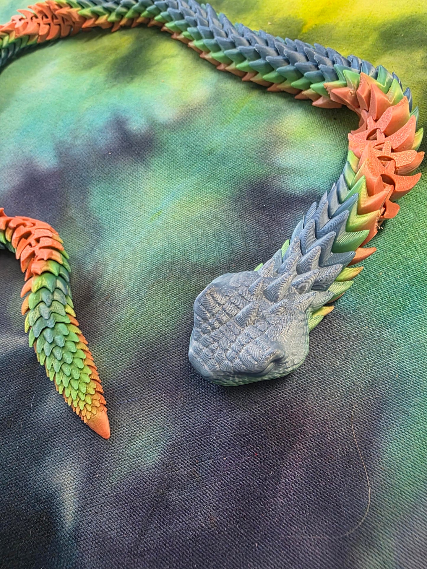 Tie Dye Extra Large 3d Snake
