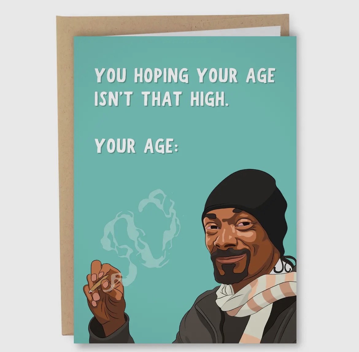 High AF Greeting Card