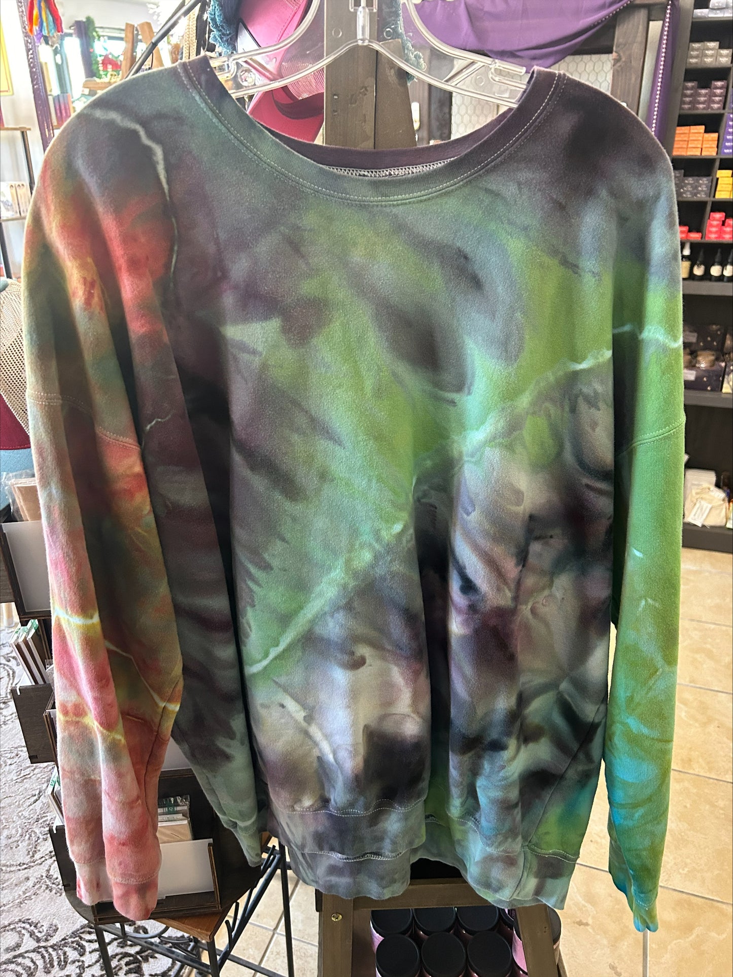 Tie Dye Crewneck Sweatshirt-Size 2X