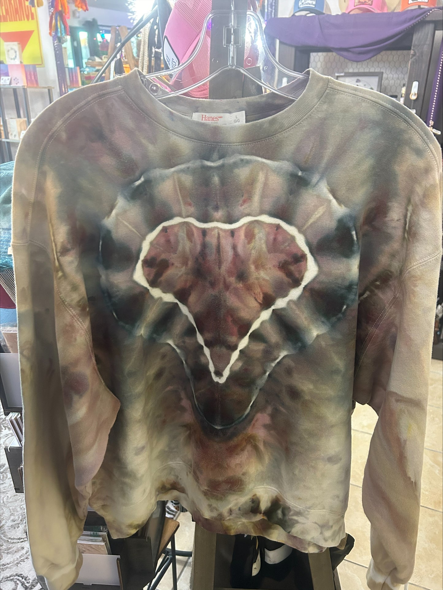 Tie Dye Crewneck Sweatshirt-Size Large