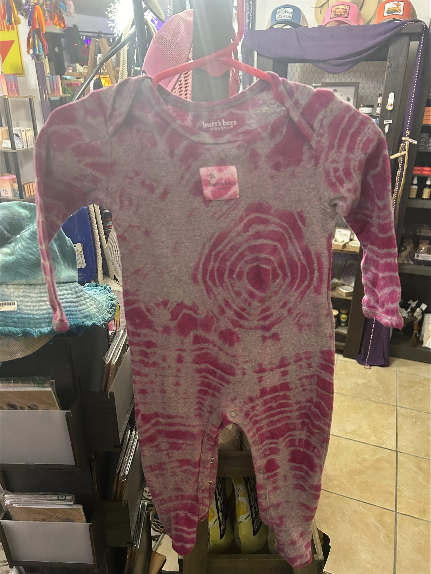 Tie Dye Union Suit-Size 3-6 Months