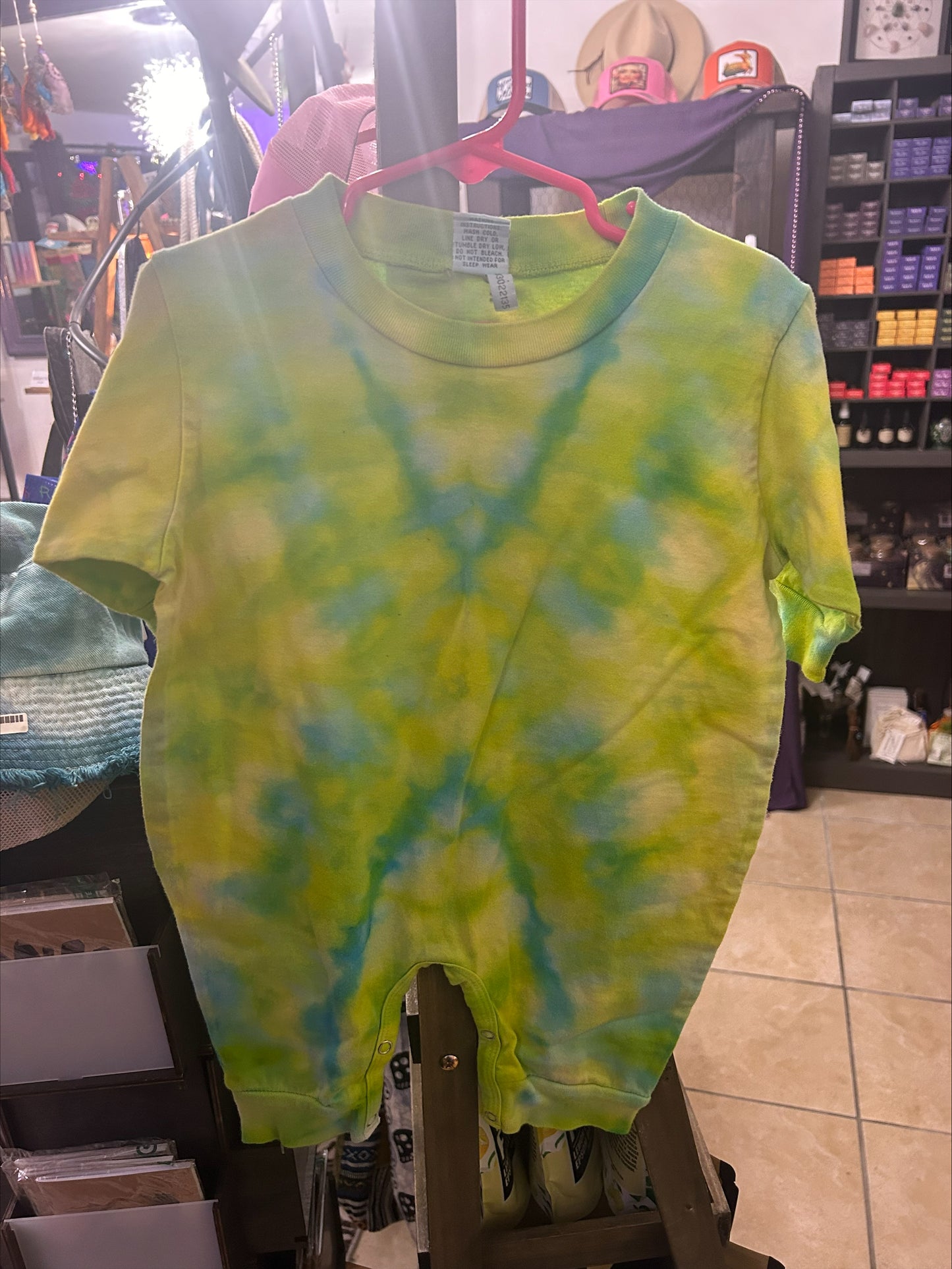 Tie Dye Union Suit-Size 12 Months