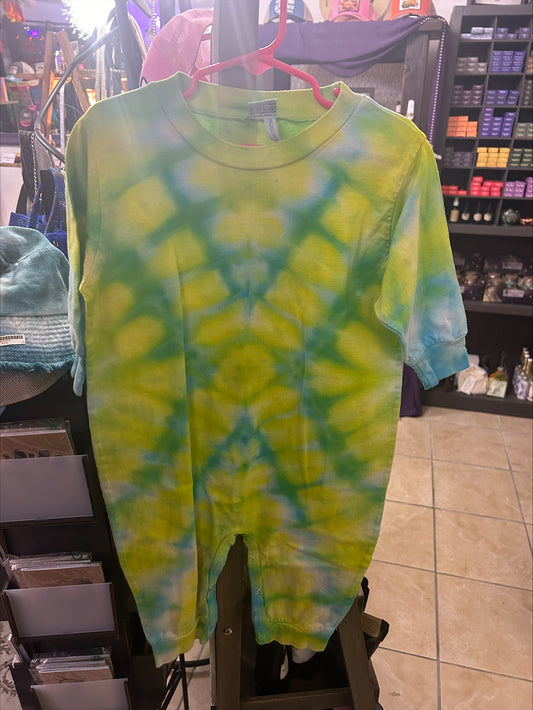 Tie Dye Union Suit-Size 24 Months