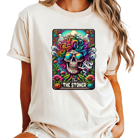 The STONER Canna Leaf Tarot Card Shirt Cannabis tees S-3XL