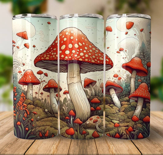 Forest Mushrooms 20oz Tumbler