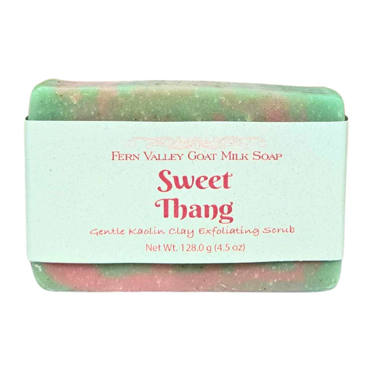 Natural Goat Milk Soap | Exfoliating Kaolin Clay Scrub |  Sweet Thang