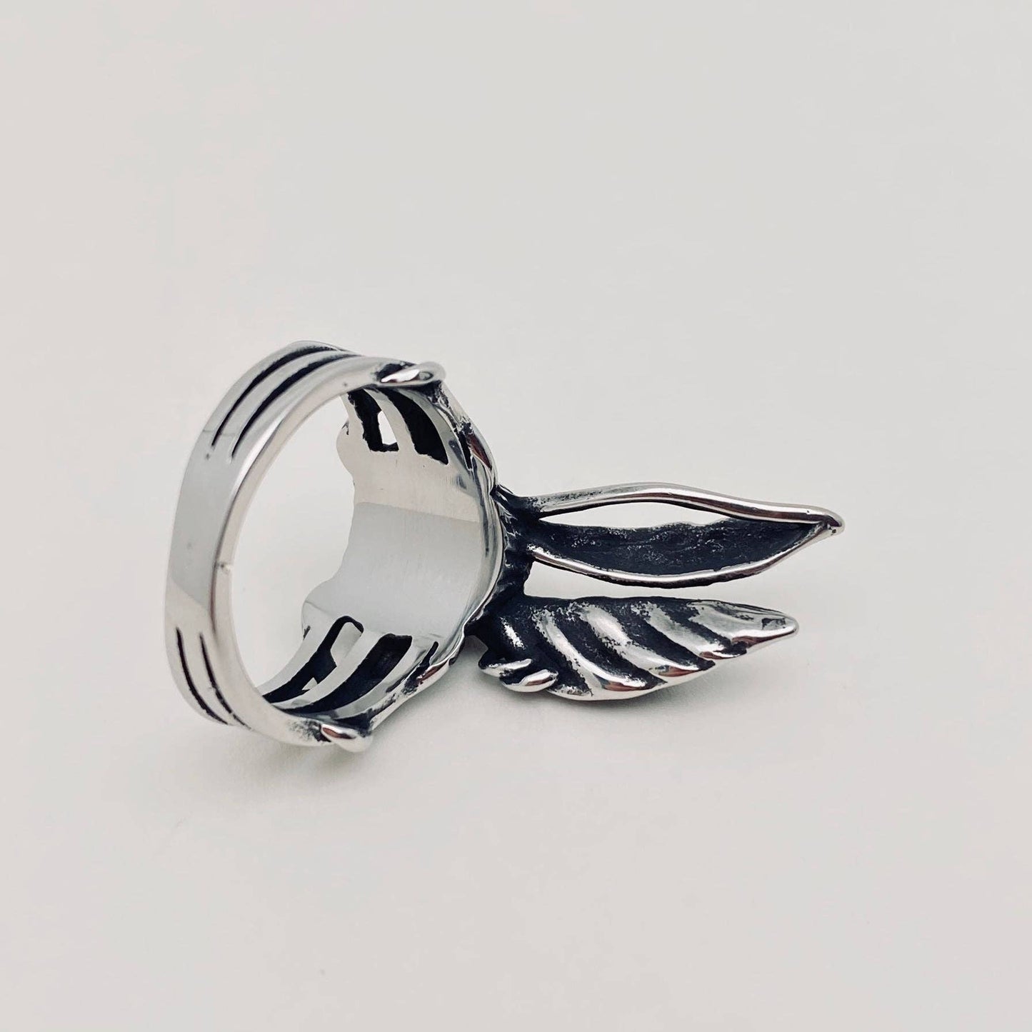 Unisex Vintage Devil Rabbit Stainless Steel Ring