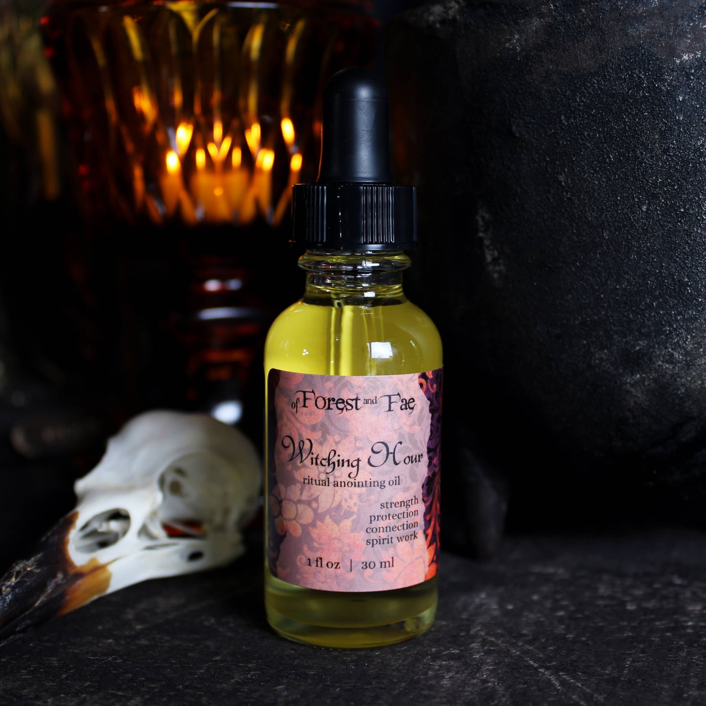 Witching Hour Sacred Ritual Oil • Herb Infused Altar Oil