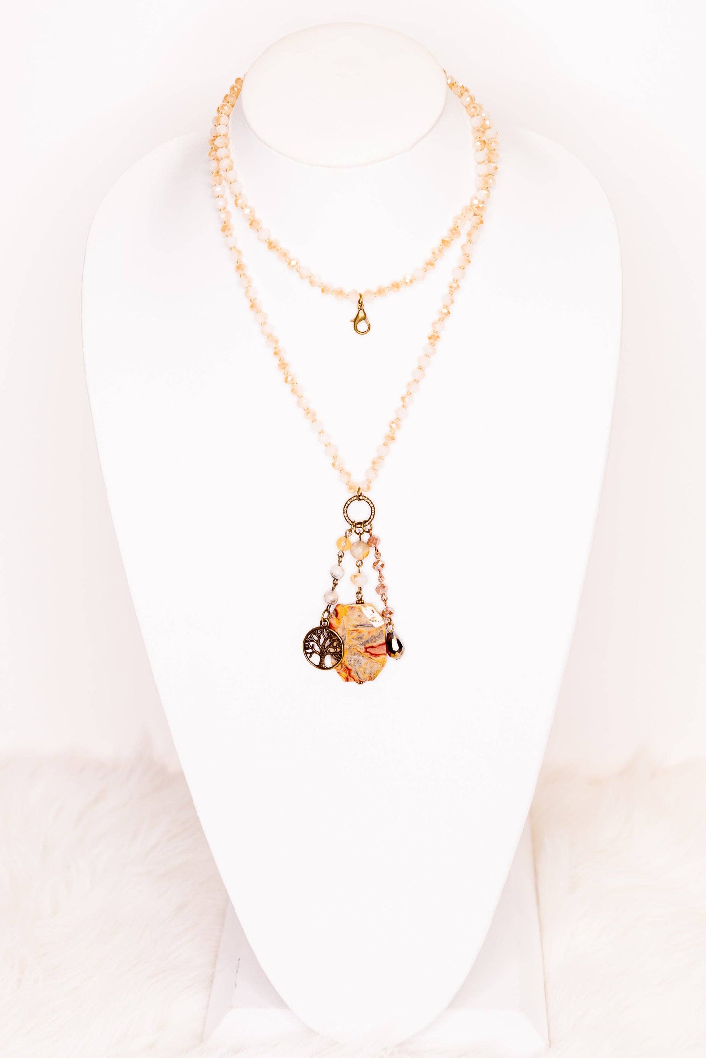 Lily Necklace in Blush