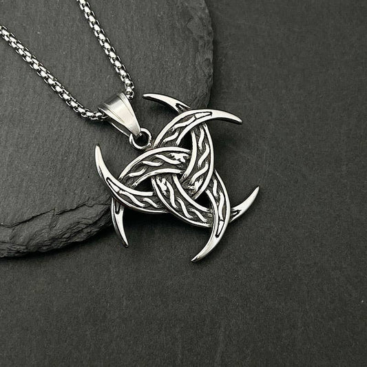 Vintage Viking Celtic Knot Pendant Necklace