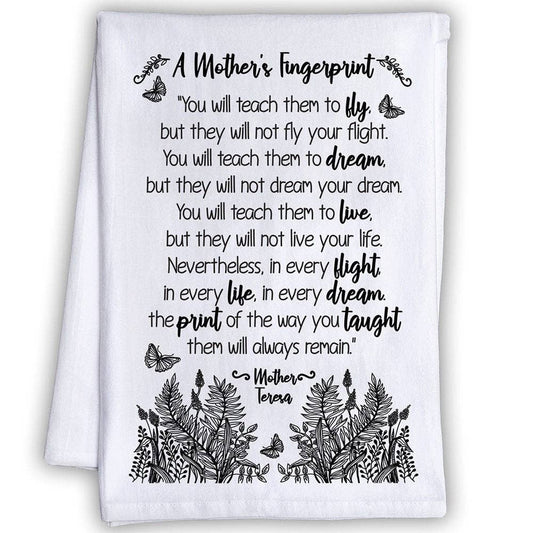 A Mother's Fingerprint - Tea Towel