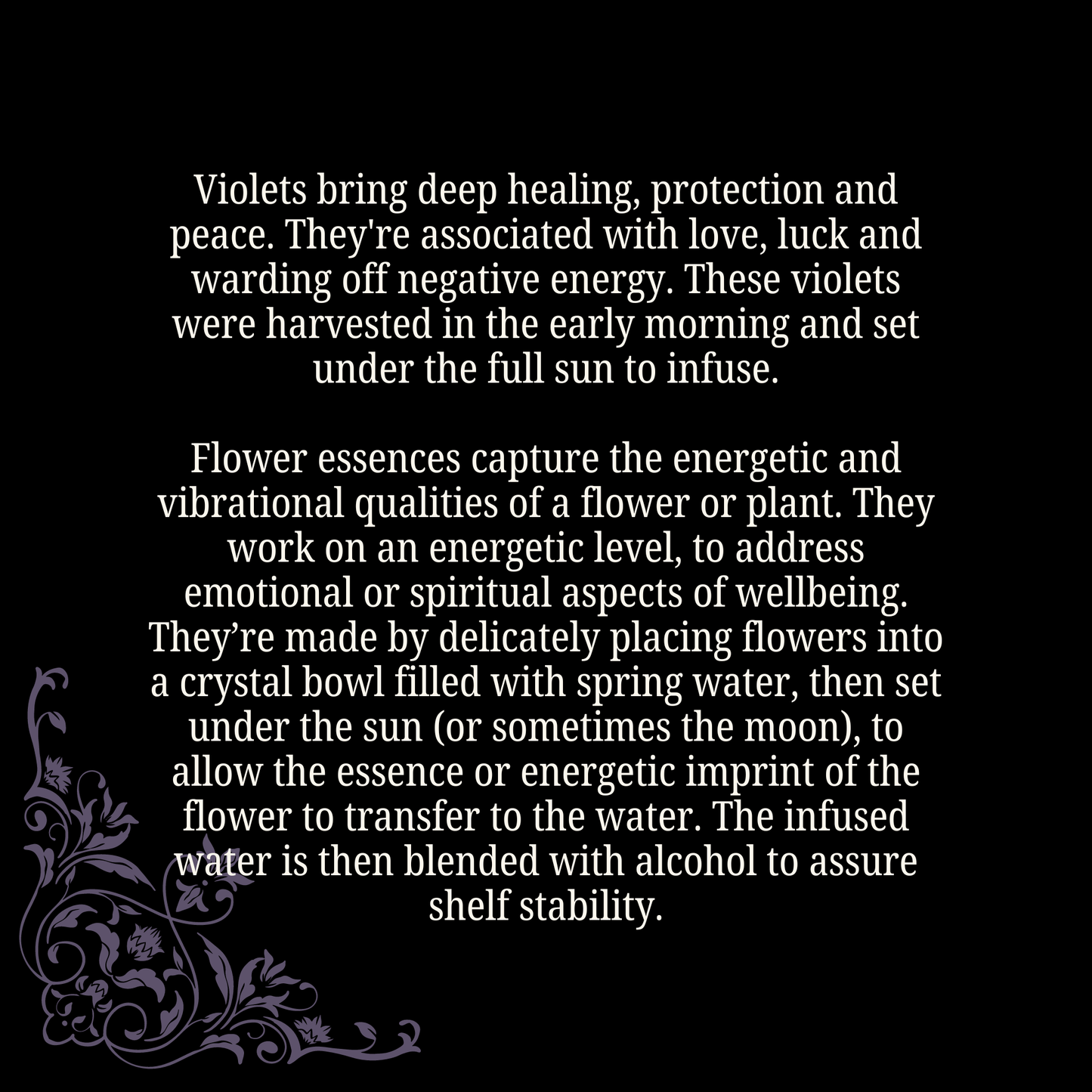 Protection & Peace • Violet Flower Essence for deep healing