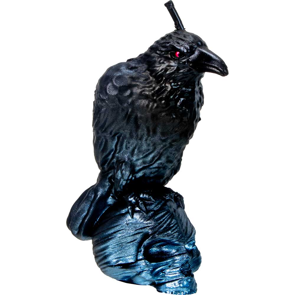 Intention Candle - Raven on Skull Black