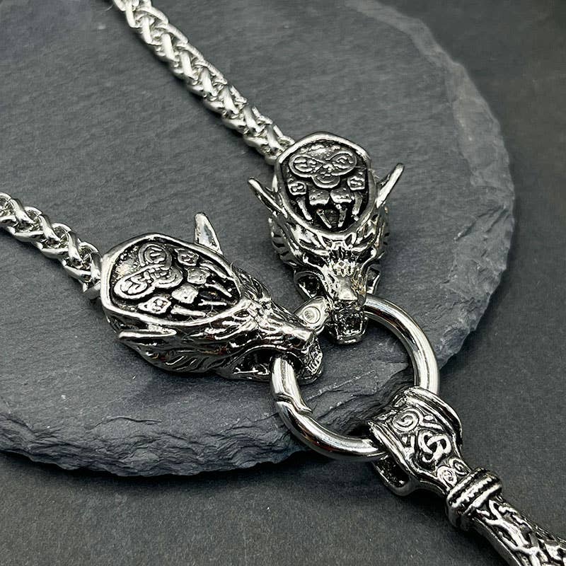 Vintage Viking Thor's Hammer Pendant Necklace