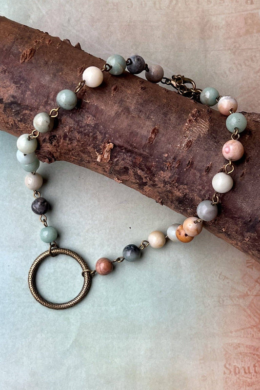 Shay Necklace in Amazonite