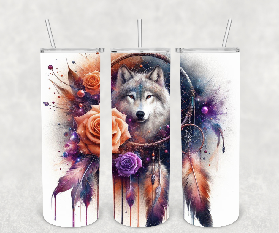 Wolf Dreamcatcher 20oz Tumbler