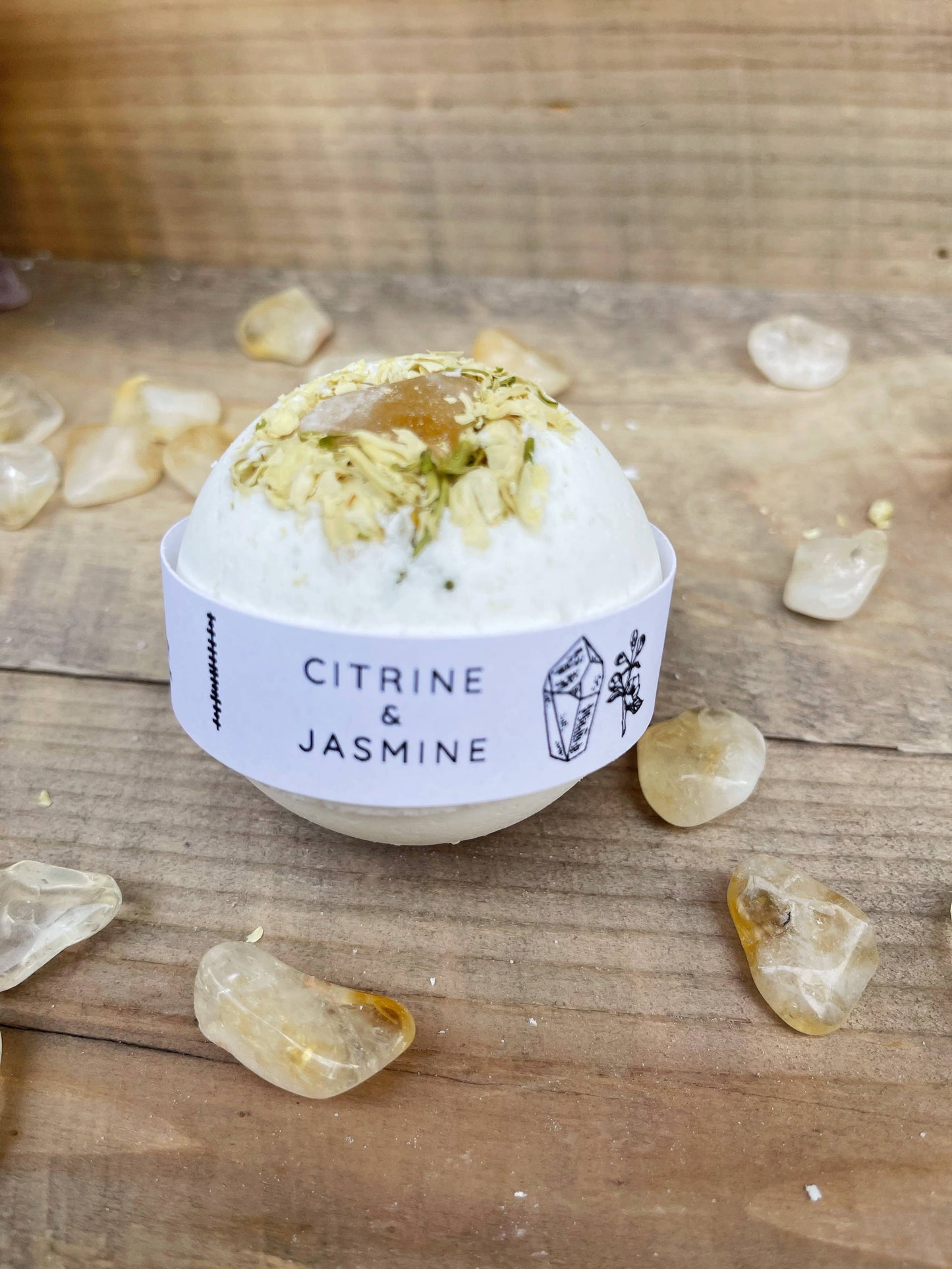 Citrine & Jasmine Bath Bombs