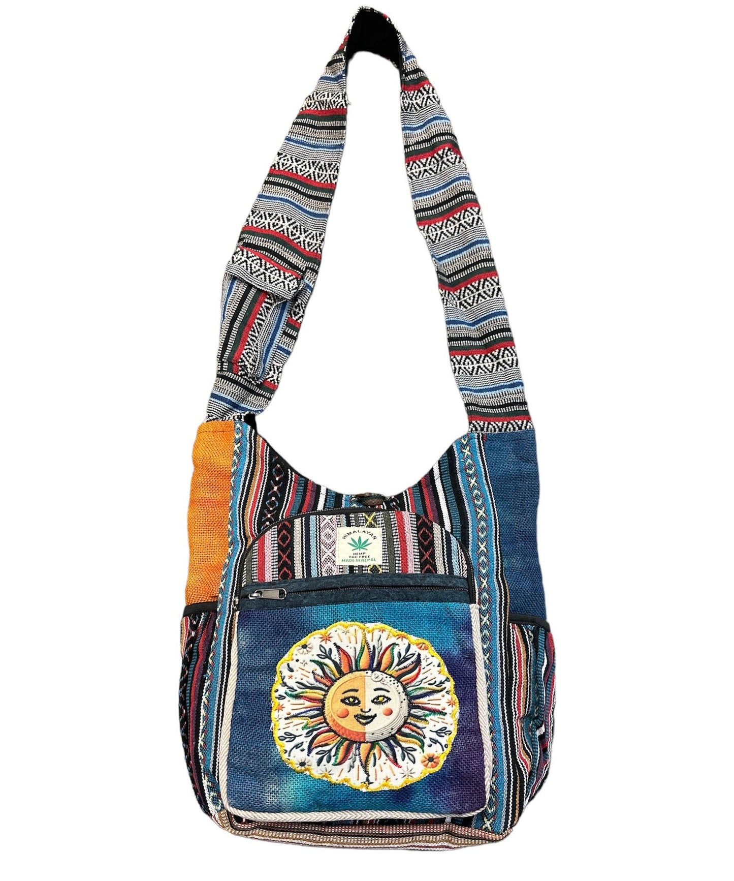 Hemp Tie Dye Side Pocket Sun Bag