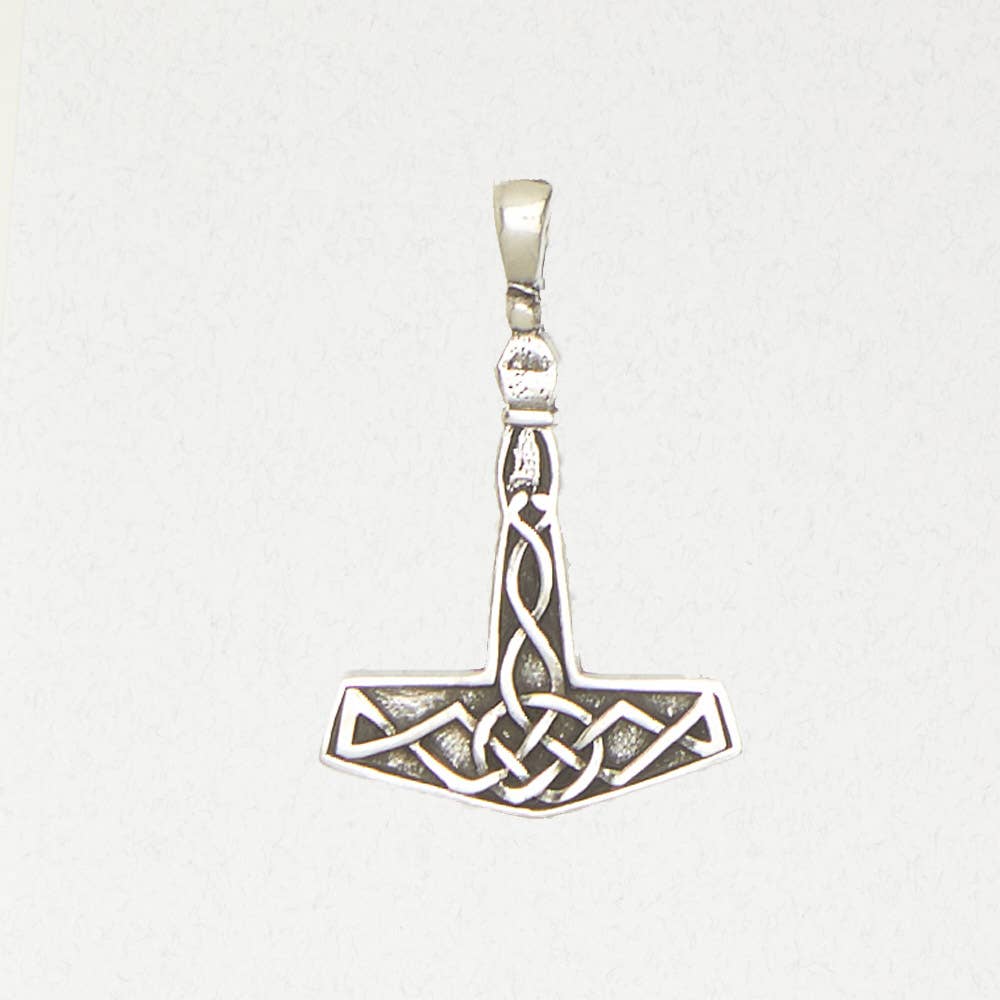 Norse Pewter Pendant Necklace - Thor’s Hammer