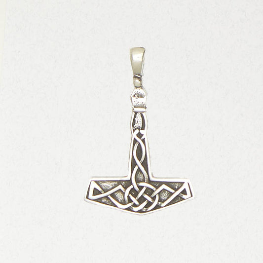Norse Pewter Pendant Necklace - Thor’s Hammer