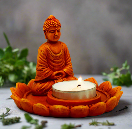 Orange Buddha Incense/ Candle