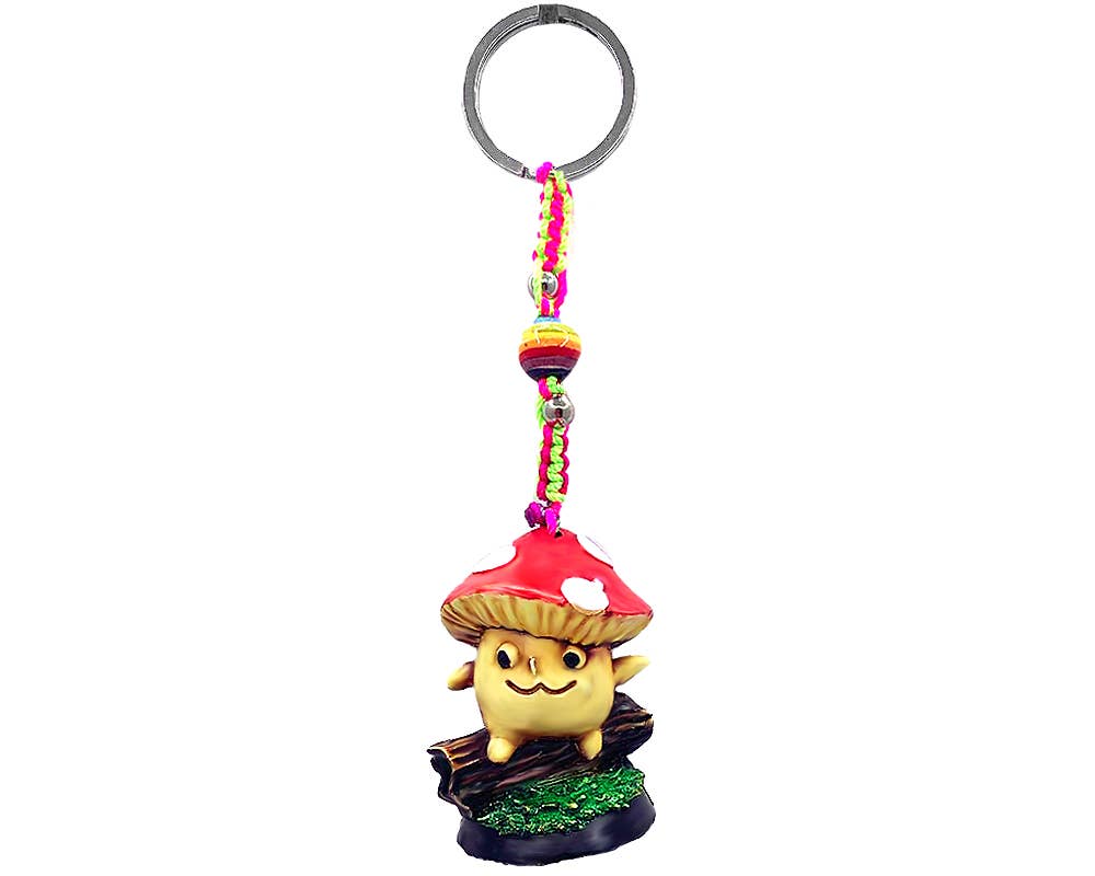 Shroom Baby Enchanted Forest Durepox Resin Figurine Keychain