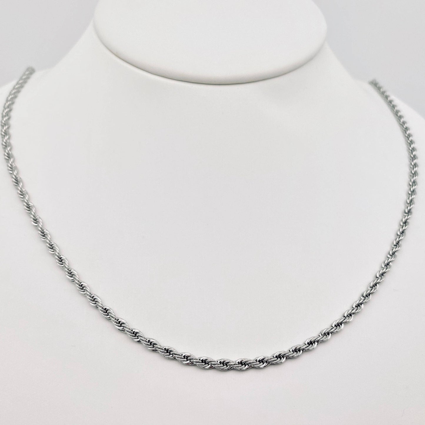 Stainless Steel Twist Chain Necklace