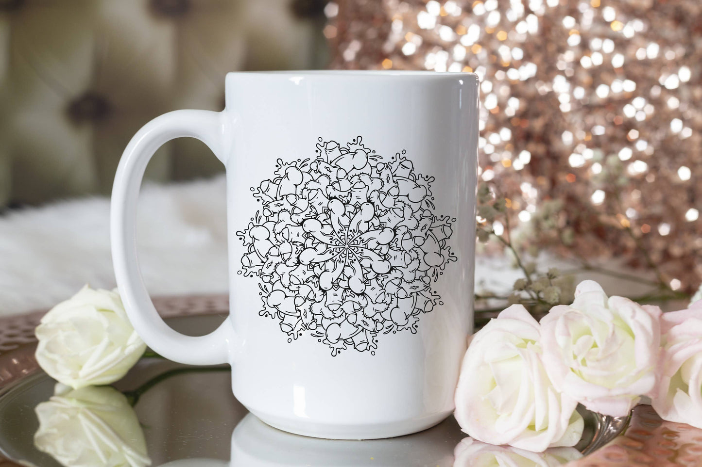 Coffee Mug-Penis Mandala