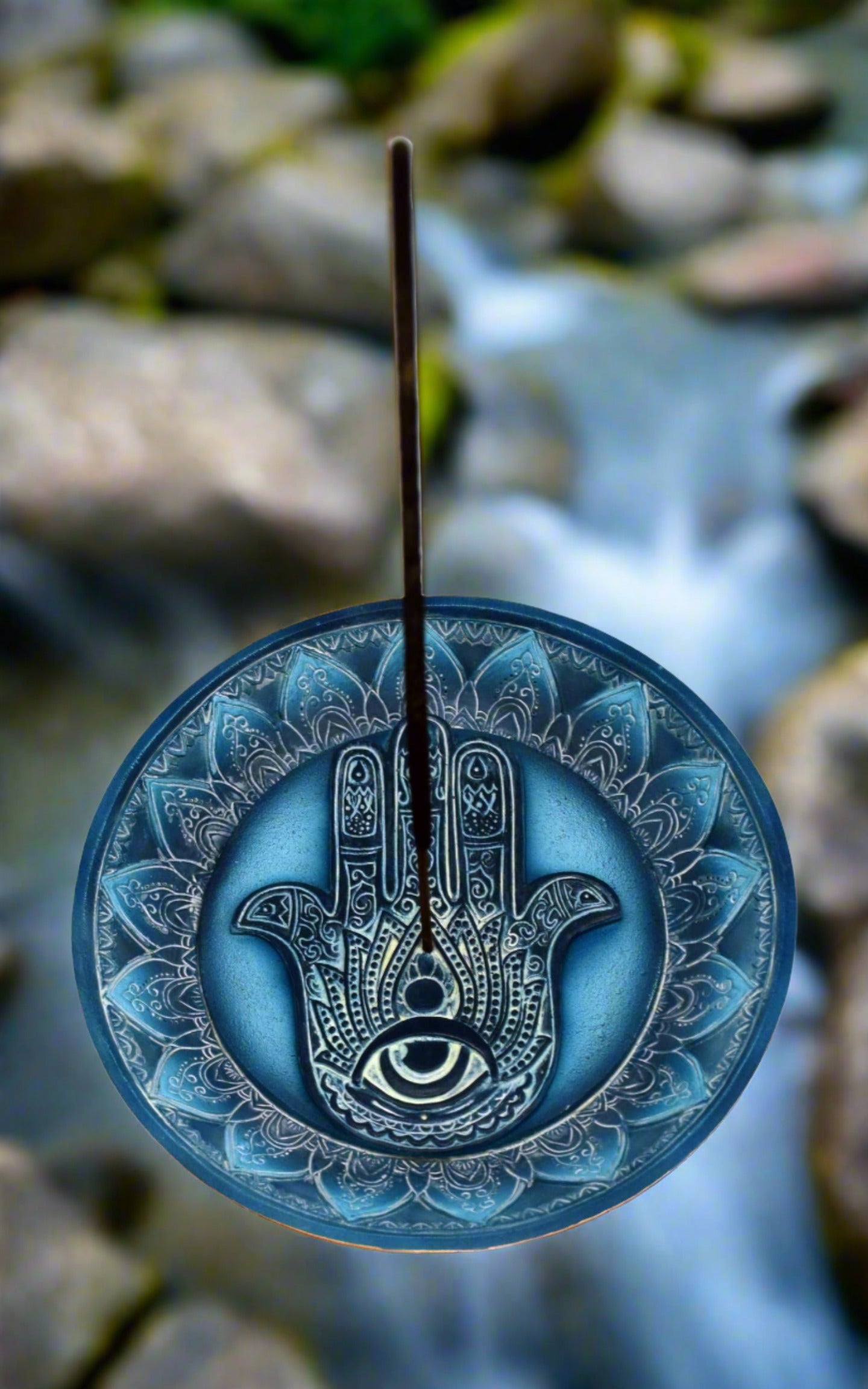 Hamsa Hand Round Burner