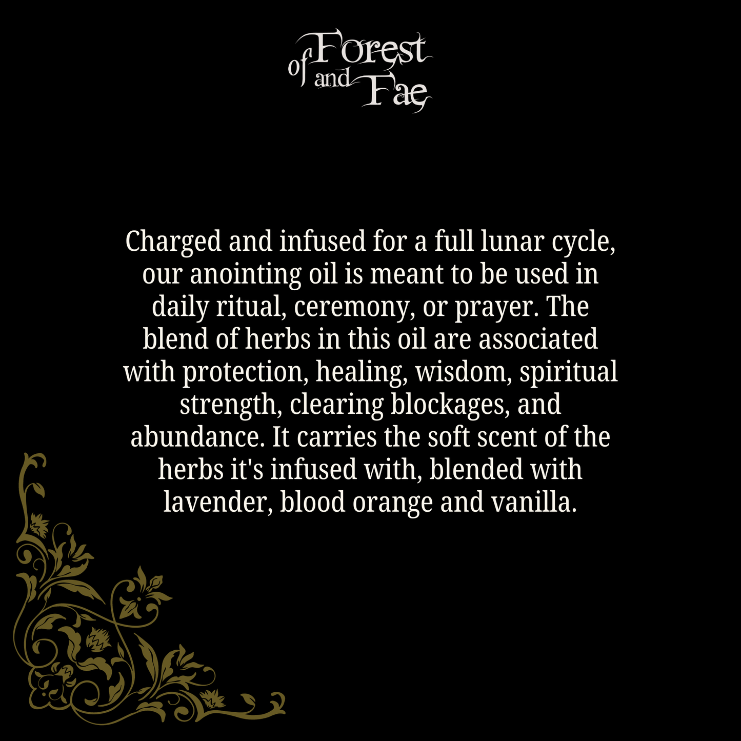 Ritual Anointing Oil • Altar Oil for Wisdom & Strength