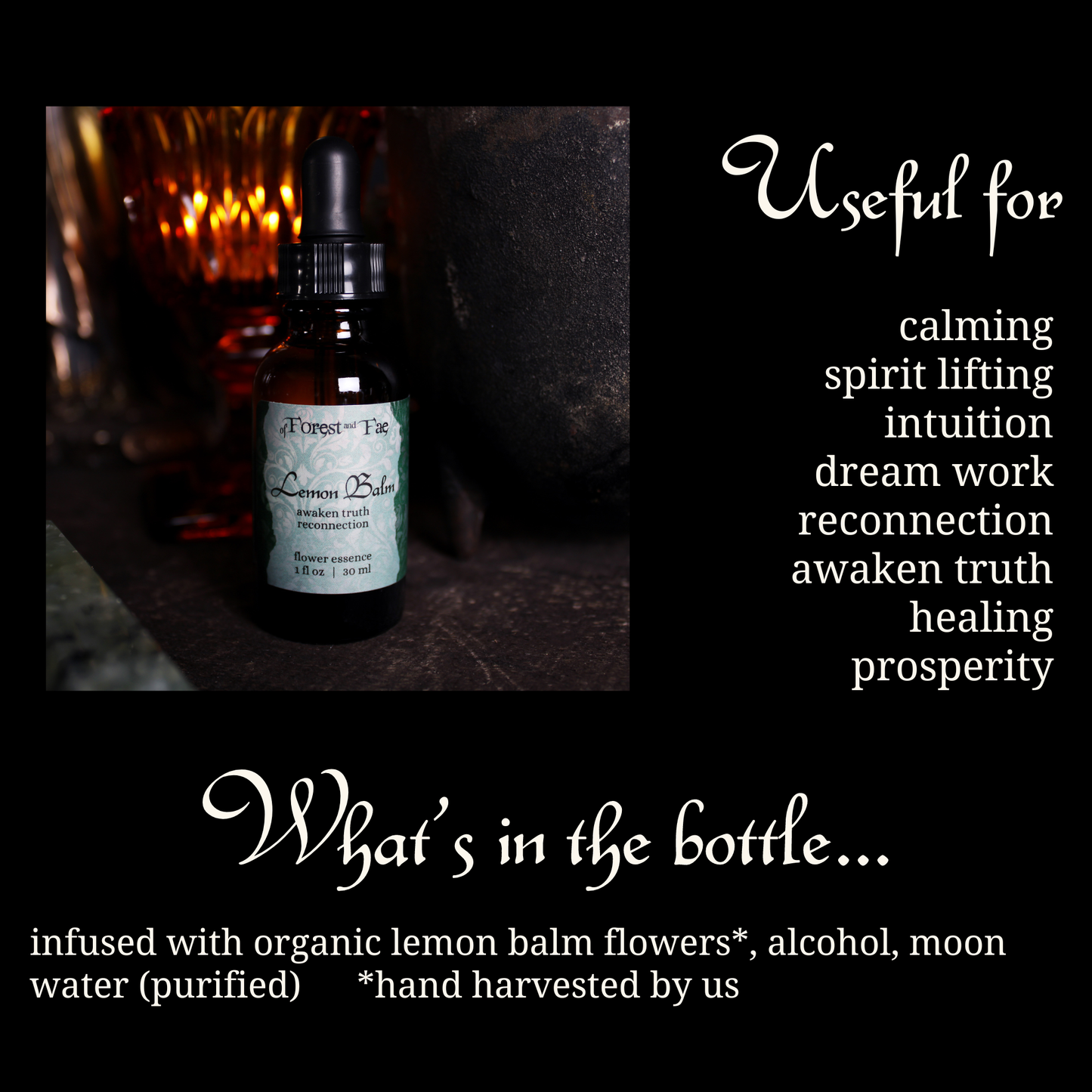 Reconnection • Lemon Balm Flower Essence • Witchy Intuition