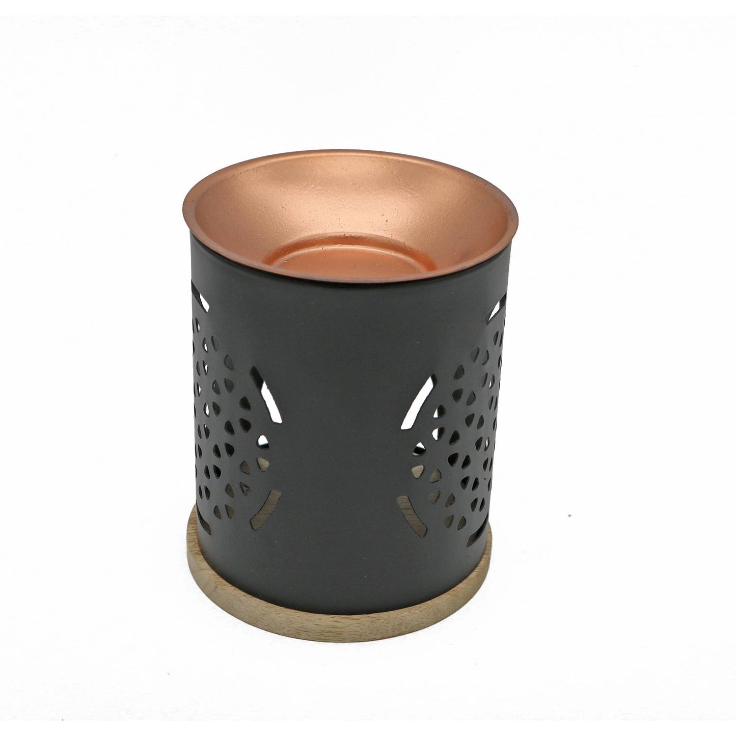 Brass Oil Burner w/ Mesh + Candle Opening: Flower of Life