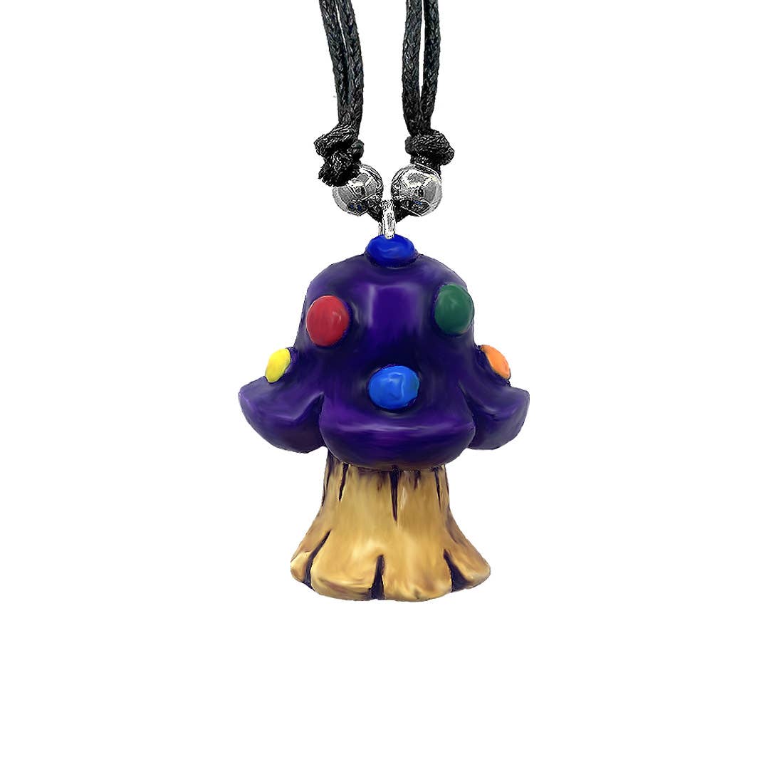 Mushroom Durepox Resin Figurine Unisex Pendant Necklace